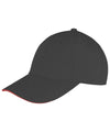 Result Memphis brushed cotton low-profile sandwich peak cap RC91X