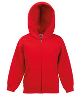 Fruit of the Loom Kids classic hooded sweatshirt jacket 62045