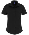 Premier Women's stretch fit cotton poplin short sleeve blouse PR346