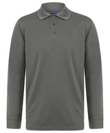 Henbury Long sleeve Coolplus polo shirt HB478