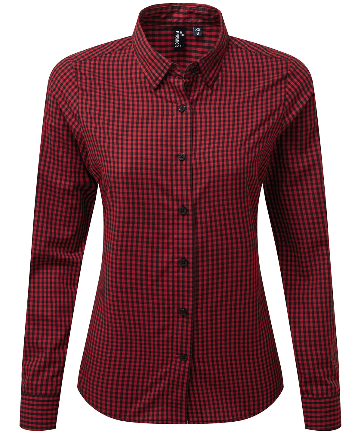Premier Women's Maxton check long sleeve shirt PR352