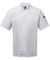 Premier Chef's zip-close short sleeve jacket PR906
