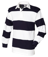 Front Row Sewn stripe long sleeve rugby shirt FR08M