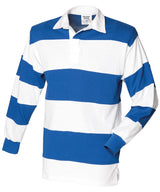 Front Row Sewn stripe long sleeve rugby shirt FR08M
