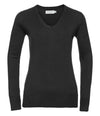 Russell Athletic Collection Ladies Cotton Acrylic V Neck Sweater 710F