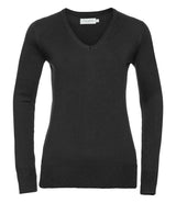 Russell Athletic Collection Ladies Cotton Acrylic V Neck Sweater 710F