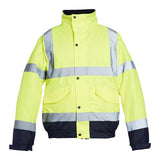 Blackrock Mens Hi Vis Two Tone Bomber Jacket Coat 80025