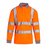 Blackrock Long Sleeved Hi-Vis Polo Shirt - Orange