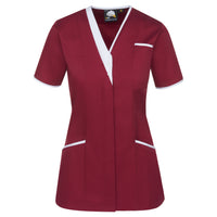 Maroon - White