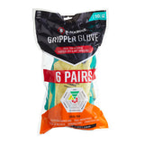 PK 6 LATEX GRIPPER GLOVES 10/XL BULK