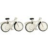 Bicycle with Black Trim Rhodium Plated Cufflinks by Dalaco