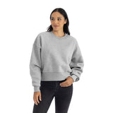 Next Level Apparel Womens Heavyweight Cropped Length Sweatshirt N9087