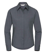 Russell Athletic Collection Ladies Long Sleeve Fitted Poplin Shirt 924F