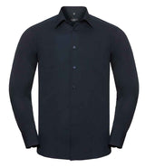 Russell Athletic Collection Long Sleeve Tailored Poplin Shirt 924M