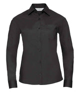Russell Athletic Collection Ladies Long Sleeve Easy Care Poplin Shirt 934F