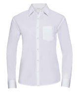 Russell Athletic Collection Ladies Long Sleeve Easy Care Poplin Shirt 934F