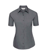 Russell Athletic Collection Ladies Short Sleeve Easy Care Poplin Shirt 935F