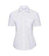 Russell Athletic Collection Ladies Short Sleeve Easy Care Poplin Shirt 935F
