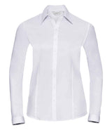 Russell Athletic Collection Ladies Long Sleeve Herringbone Shirt 962F