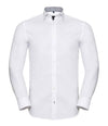 Russell Athletic Collection Long Sleeve Contrast Herringbone Shirt 964M