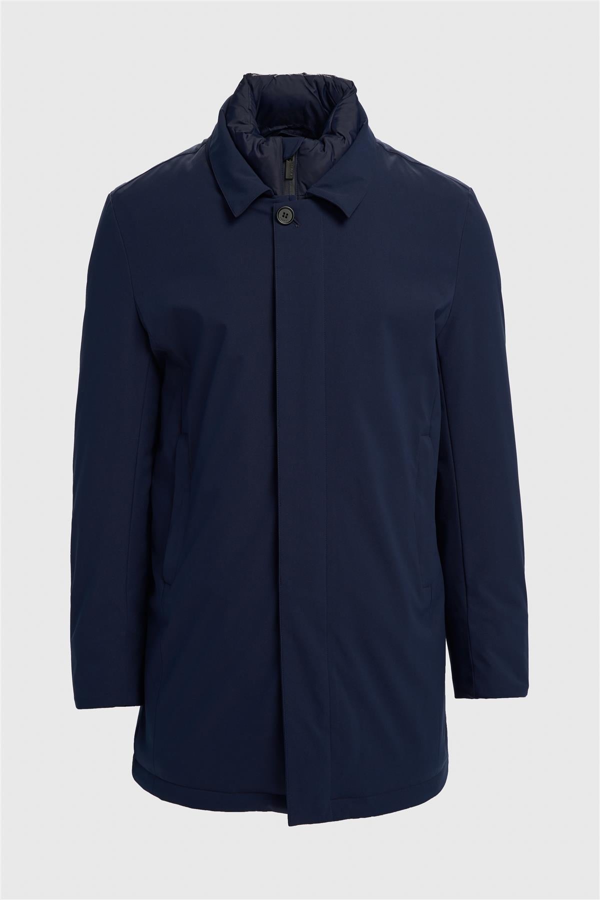 Heston Overcoat - Navy
