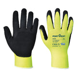 Portwest Grip 13 Latex Foam Hi-Vis Glove A340