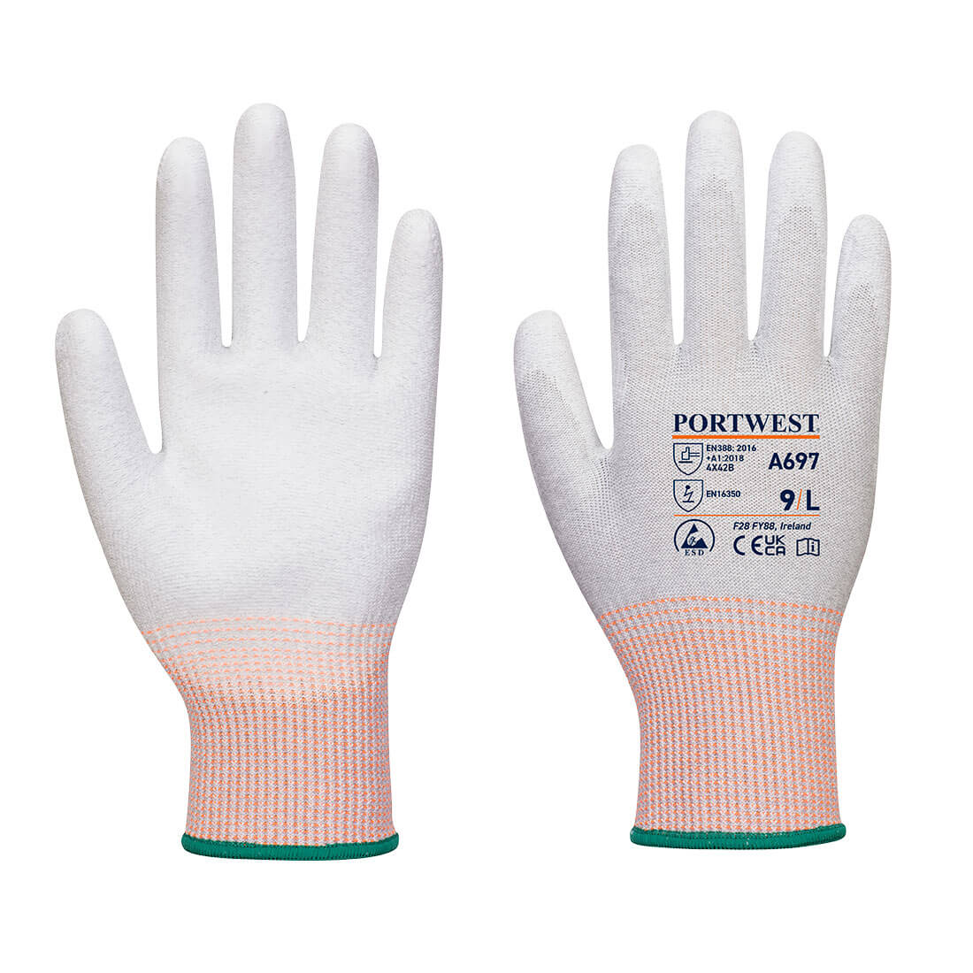 Portwest ESD Cut B13 PU Palm Glove (Pk12) A697