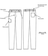ADC Slim Fit Stretch Trousers AF021 product image 4