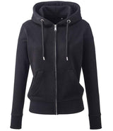 Anthem Ladies Organic Full Zip Hoodie AM004 - Black