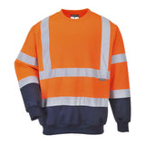 Portwest Two Tone Hi-Vis Sweatshirt B306