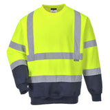 Portwest Two Tone Hi-Vis Sweatshirt B306