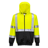 Portwest Two Tone Hi-Vis Zipped Hoodie B315