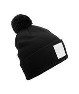 Beechfield Appliqué patch pom beanie B338R