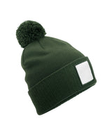 Beechfield Appliqué patch pom beanie B338R