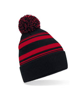 Beechfield Striped fan beanie B473R