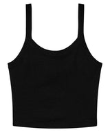 Bella+Canvas Women’s micro rib spaghetti strap tank - Solid Black Blend