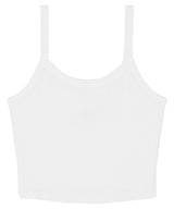 Bella+Canvas Women’s micro rib spaghetti strap tank - Solid White Blend