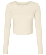 Bella+Canvas Women’s micro rib long sleeve baby t-shirt - Solid Natural Blend