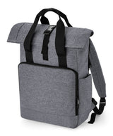 Bagbase Recycled twin handle roll-top laptop backpack BG18L