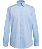 Brook Taverner Juno Long Sleeve Poplin Shirt BK134 - Sky Blue front view