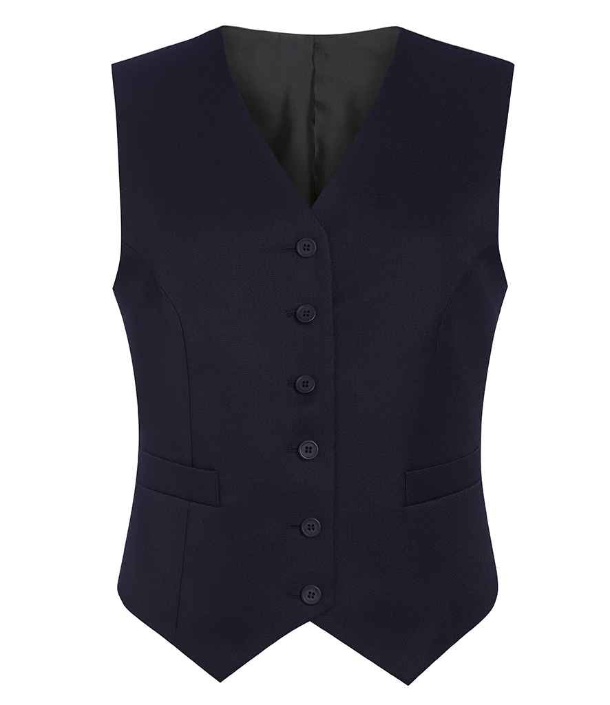 Brook Taverner Ladies Concept Omega Waistcoat BK370 - Navy front view