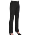 Brook Taverner Ladies Liberty Slim Leg Chino Trousers BK512 - Black front view