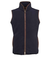 Brook Taverner Unisex Cincinnati Fleece Gilet BK525 - Navy front view