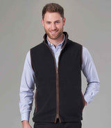 Brook Taverner Unisex Cincinnati Fleece Gilet BK525 - Navy model view
