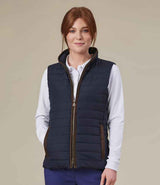 Brook Taverner Ladies Madison Quilted Gilet BK529 - Navy model view