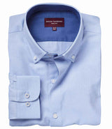 Brook Taverner Toronto Long Sleeve Oxford Shirt BK582 - Sky Blue front view