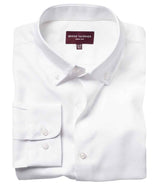 Brook Taverner Toronto Long Sleeve Oxford Shirt BK582 - White front view