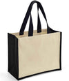 Brand Lab Jute and Canvas Shopper BR101