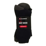 Blackrock Boot Socks Pack of 3 Pairs BRBS3P Black 6-12