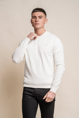 KN101 Crewneck Jumper - Ecru